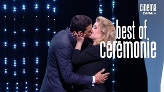 Le baiser de Catherine Deneuve et Laurent Lafitte  Cannes 2016 CANAL [upl. by Koppel349]