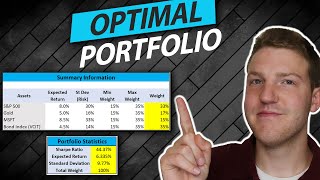 Calculating the Optimal Portfolio in Excel  Portfolio Optimization [upl. by Anifur]