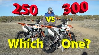 250 vs 300 2 Stroke Dirt Bike  Which One Should YOU Get [upl. by Darraj550]