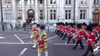 The Massed Bands of the Guards Division Beating Retreat 2015 [upl. by Adnoryt213]