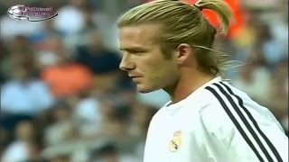 David Beckham Vs Real Betis II Real Madrid Debut [upl. by Ilarrold]