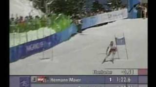 Herman Maier Nagano 1998 Winter Olympics Downhill CrashSlalom gigant Winner [upl. by Breed]