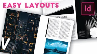 How to make BEAUTIFUL and EASY InDesign Layouts in 9 minutes Episode 1 [upl. by Pasol]