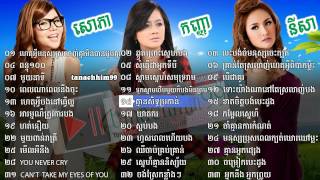 Meas Soksophea Ouk Sokun Kanha Sokun Nisa Old Song Non Stop Best Collection Vol 4 [upl. by Ronda]