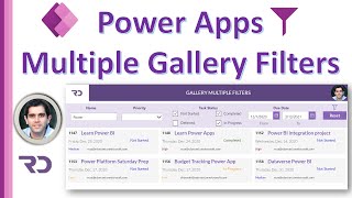 PowerApps Multiple Filters on Gallery [upl. by Aneetsirhc]