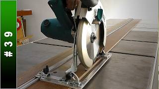 🟢 Homemade Track Saw  DIY Guide Rail for Circular Saw [upl. by Aciret]