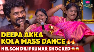 Deepa Akka Kola Mass Dance 🔥🔥  Nelson Dilipkumar Shocked 😱😱  JFW Movie Awards 2024  JFW [upl. by Lienaj]