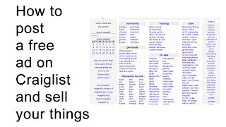 How to post ads on Craigslist [upl. by Salvadore295]