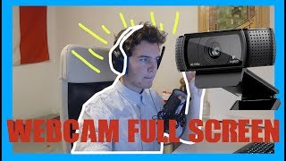 How To Full screen Your Webcam In OBS Studio [upl. by Steinke]