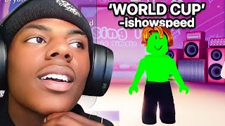 iShowSpeed Plays Roblox Karaoke [upl. by Aylad899]