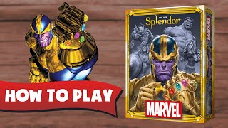 How To Play SPLENDOR MARVEL Review [upl. by Tasia]