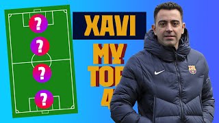 XAVI HERNÁNDEZ  MY TOP 4 LEGENDS [upl. by Sevein136]