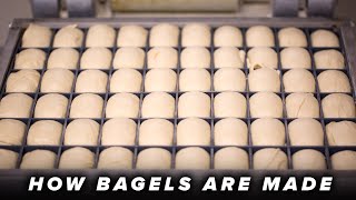 How Bagels Are Made • Tasty [upl. by Rennoc]