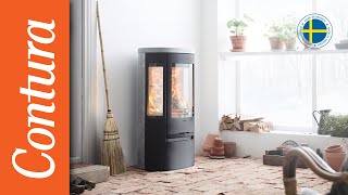 Woodburning stove Contura 800 Style  Compact and Capable [upl. by Galateah]