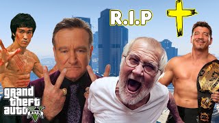 Famous Actors Death Recreation in GTA 5 Bruce Lee AngryGrandpa Robin Williams [upl. by Derick]