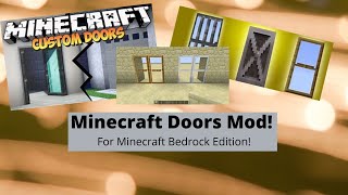 Minecraft Bedrock Edition Your Doors Mod Showcase amp Download [upl. by Galateah]