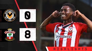 BIGGEST EVER AWAY WIN  Newport County 08 Southampton  Carabao Cup [upl. by Leola]