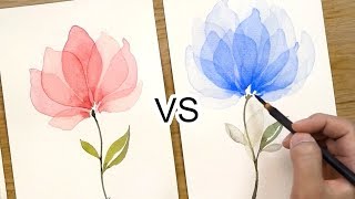 Layered Petals Watercolor Painting Technique 338 [upl. by Chilt]