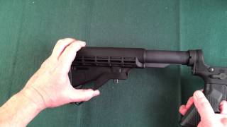 AR15 Buttstock removal and replacement [upl. by Gearhart]