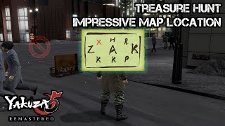 Yakuza 5 Remastered  Treasure Hunt 1  Impressive Map All Location [upl. by Aziza660]