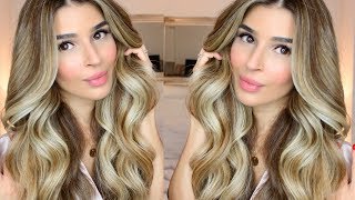 The EASIEST Loose Beachy Waves Hair Tutorial [upl. by Durante259]