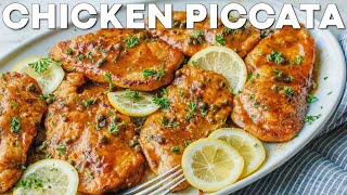 How To Make Chicken Piccata Recipe  Dinner Comfort Food [upl. by Lladnarc]