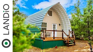 Tiny House • ARCHED CABINS • Tiny Home Tour 2022 [upl. by Alegna]