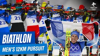 Biathlon  Mens 125km Pursuit  Full Replay  Beijing2022 [upl. by Moreville752]