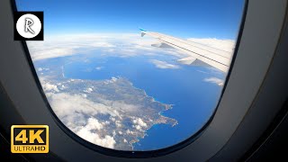 Airplane Cabin Flight Sounds 4K  recorded with GoPro [upl. by Esilrac418]