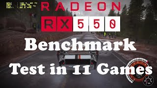 Radeon RX550 2GB Test in 11 Games  RADEON™ RX 550 AERO ITX 2G OC  i74790k [upl. by Elaen]