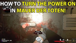 How To Turn Power On In Mauer Der Toten Cold War Zombies [upl. by Gahan]