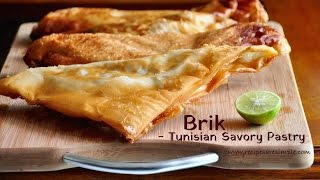 Brik  Tunisia Famous Pastry Recipe made with fillo pastry [upl. by Driscoll]