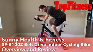 Sunny Health amp Fitness SF B1002 Cycling Bike Overview and Review [upl. by Desdamona465]