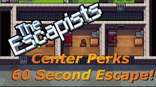 Center Perks  60 Second Escape  The Escapists XBOX ONE [upl. by Fanestil]