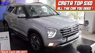 Creta 2022 Top Model  Walkaround Review with On Road Price  Hyundai Creta 2021  SX O [upl. by Risser]