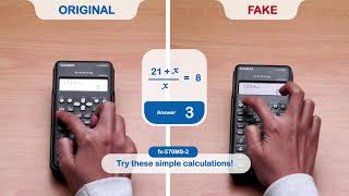 CASIO Scientific Calculator  Original vs Imitation [upl. by Tremml]