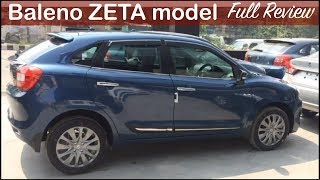 Maruti Baleno Zeta Model InteriorExterior Walkaround and Review [upl. by Nwahsir570]