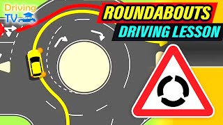 FULL DRIVING LESSON IN ROUNDABOUTS [upl. by Martz]