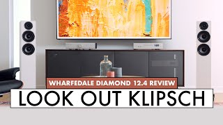 WHARFEDALE Speakers DIAMOND 124 Towers FLOORSTANDING SPEAKERS Review [upl. by Notsew]