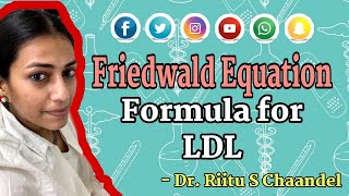 Friedwald equationformula for LDLhigh triglycerides [upl. by Nahtad939]