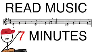 Read Sheet Music in 7 MINUTES guitar [upl. by Ataymik]