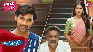 Bellamkonda Sreenivas proposes to Nabha Natesh  Alludu Adhurs  Telugu  Prakash Raj  SUN NXT [upl. by Ahsemit]