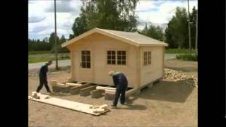 AllwoodOutletcom Lillevilla Garden Cabin installation [upl. by Tnarud654]