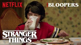 Stranger Things Season 1 Bloopers  Netflix [upl. by Aillil]