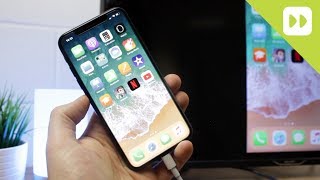 How to Connect iPhone X to TV Screen Mirroring Guide [upl. by Annodas]