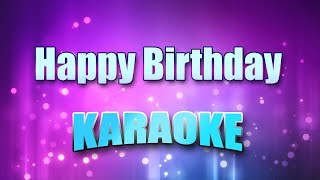 Standard  Happy Birthday Karaoke amp Lyrics [upl. by Melquist]