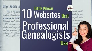 10 LittleKnown Free Genealogy Websites Professionals Use [upl. by Nylime964]