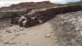 Wahweap Wash UT Flash Flood Caught on Camera 7152018 [upl. by Aicirtac650]