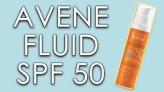 AVENE FLUID SPF 50  skin test short review amp INCI ingredients [upl. by Oinotnaesoj]