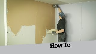 How to skim a plasterboard wall [upl. by Jacobson]